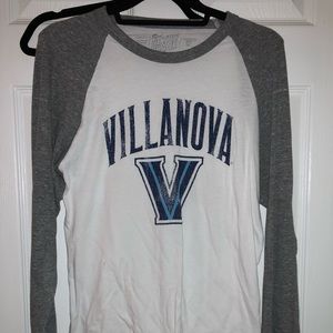 Villanova Long Sleeve Baseball Shirt